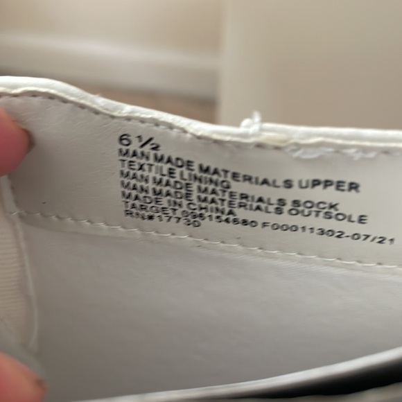 Womens New Universal Thread Long White Heel Boots - Picture 6 of 8